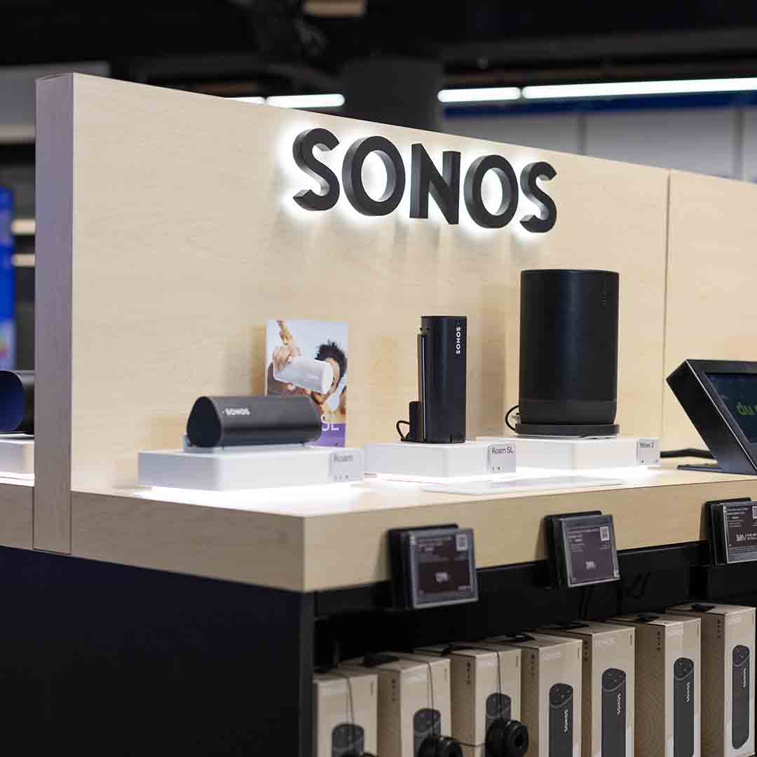 Sonos speaker from Elgiganten in Frederiksberg.